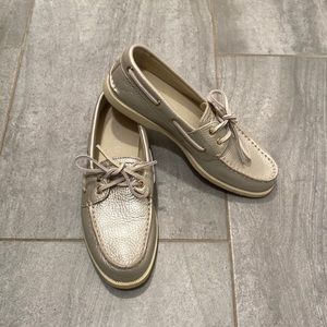 Sperry Gold Boat Shoes Size 6.5